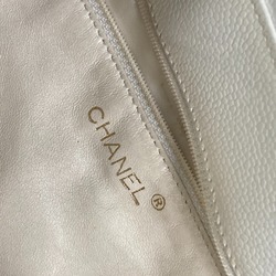 Chanel Matelasse Quilted Wood handle bag Tote Bag Hand Bag White Brown