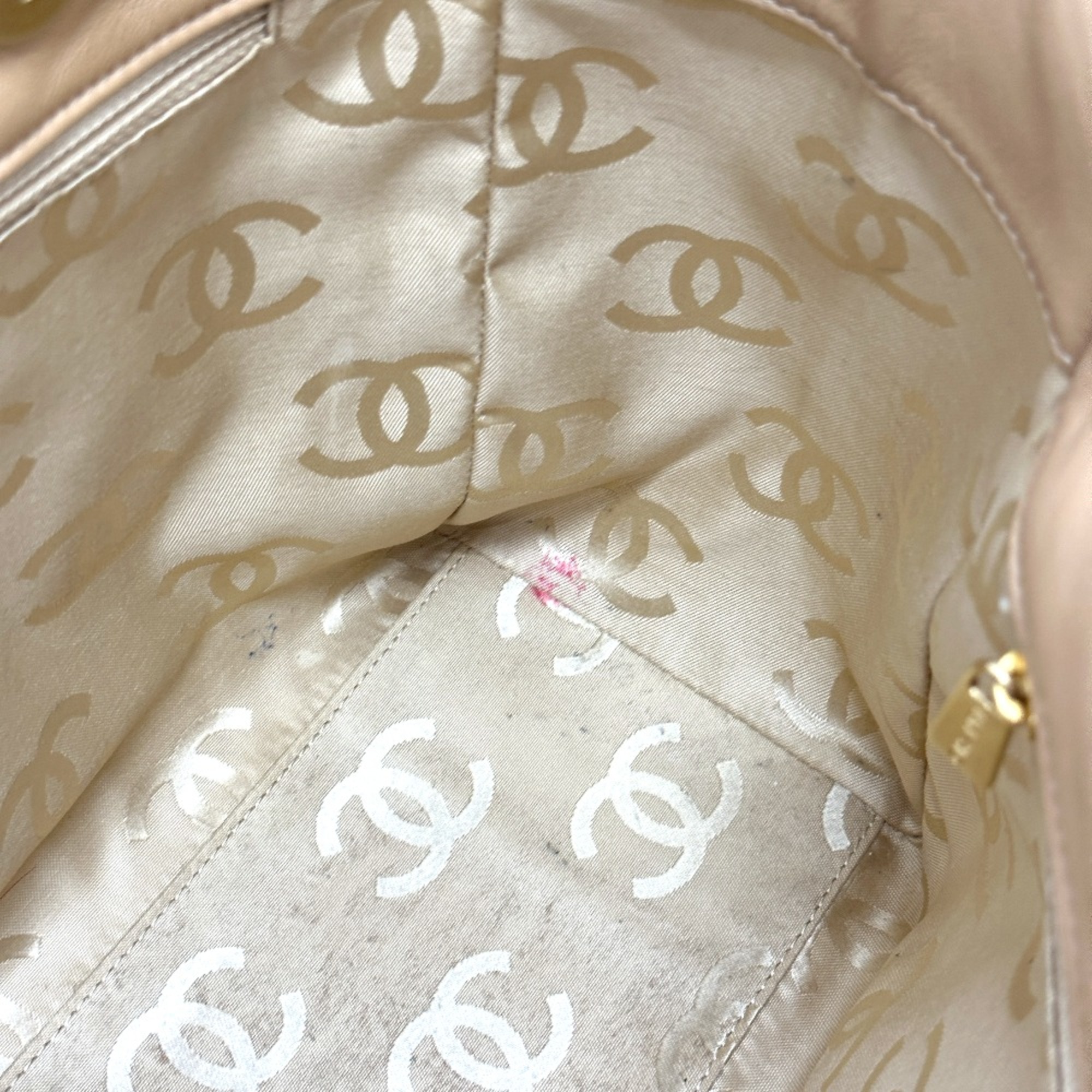 Chanel With bag pouch Tote Bag Beige