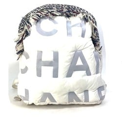 Chanel A91933 fringed bag backpack bag Backpack White