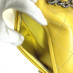 Chanel CC Mark Chain 2WAY Hand Bag Crossbody Shoulder Bag Yellow Based