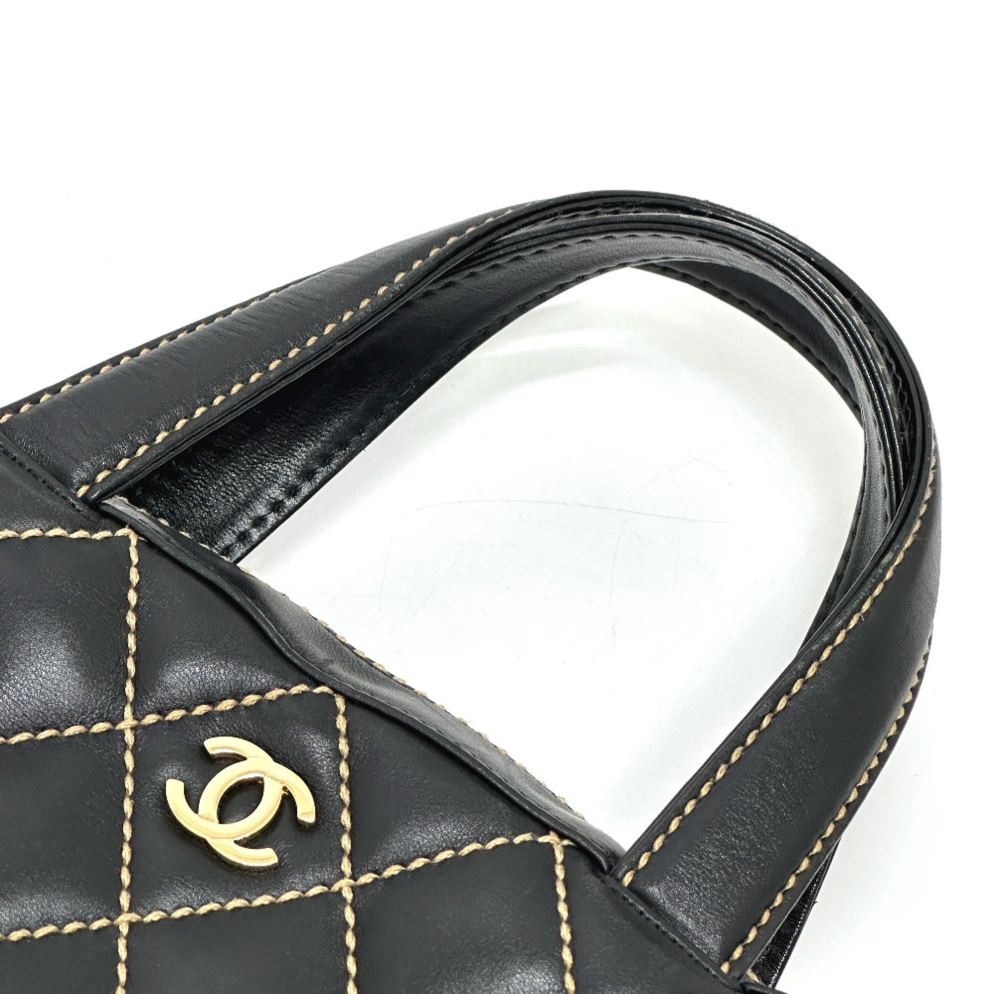 Chanel CC Mark vintage Hand Bag Black