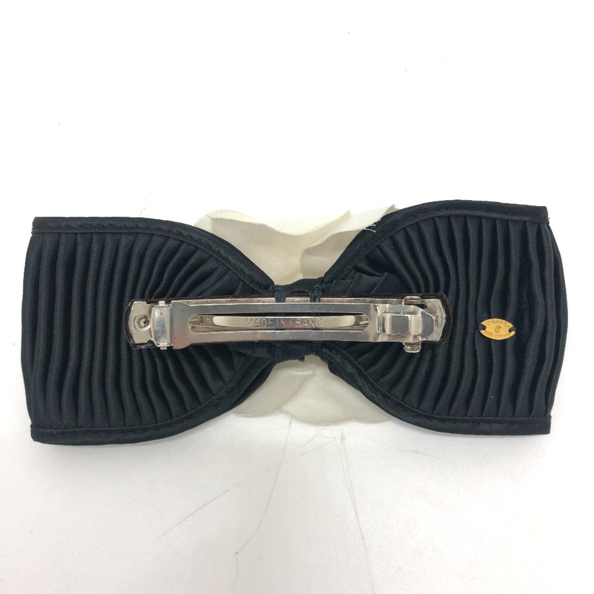 Chanel Camellia ribbon motif accessories hair accessories Valletta Black