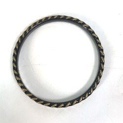 Chanel CC Mark CC 97A Bangle Black Gold