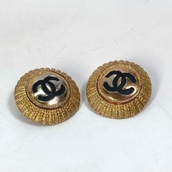 Chanel vintage Accessories Earrings Gold Black