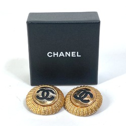 Chanel vintage Accessories Earrings Gold Black