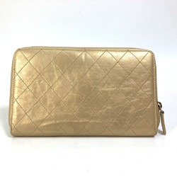 Chanel CC Mark CC Zip Around Long Wallet Gold