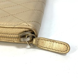 Chanel CC Mark CC Zip Around Long Wallet Gold