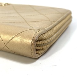 Chanel CC Mark CC Zip Around Long Wallet Gold