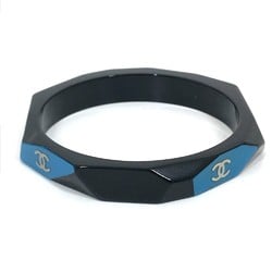 Chanel CC Mark Bracelet Bangle Black x blue