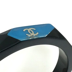 Chanel CC Mark Bracelet Bangle Black x blue