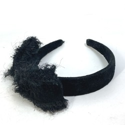 Chanel 14K hair band headband Katyusha Black