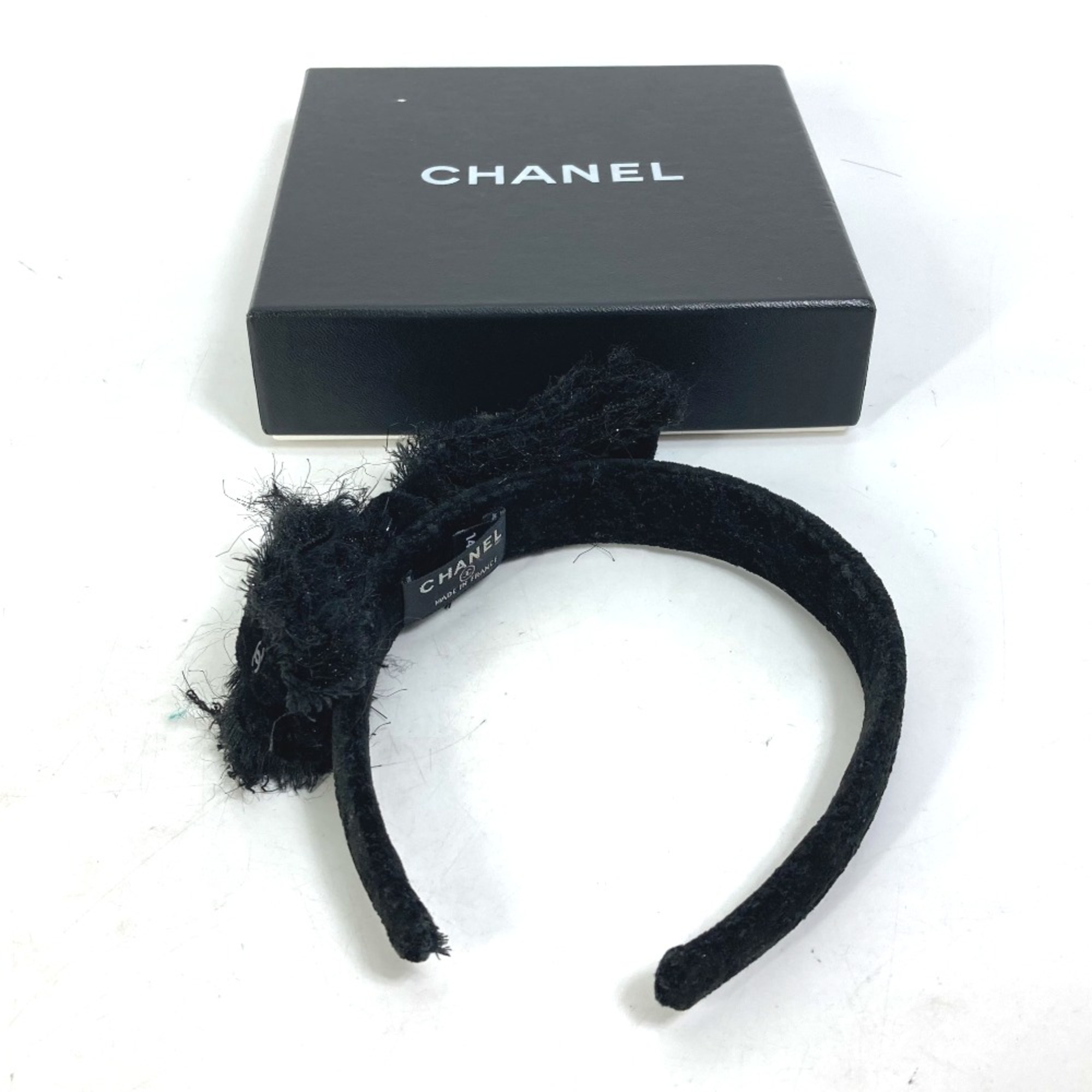 Chanel 14K hair band headband Katyusha Black