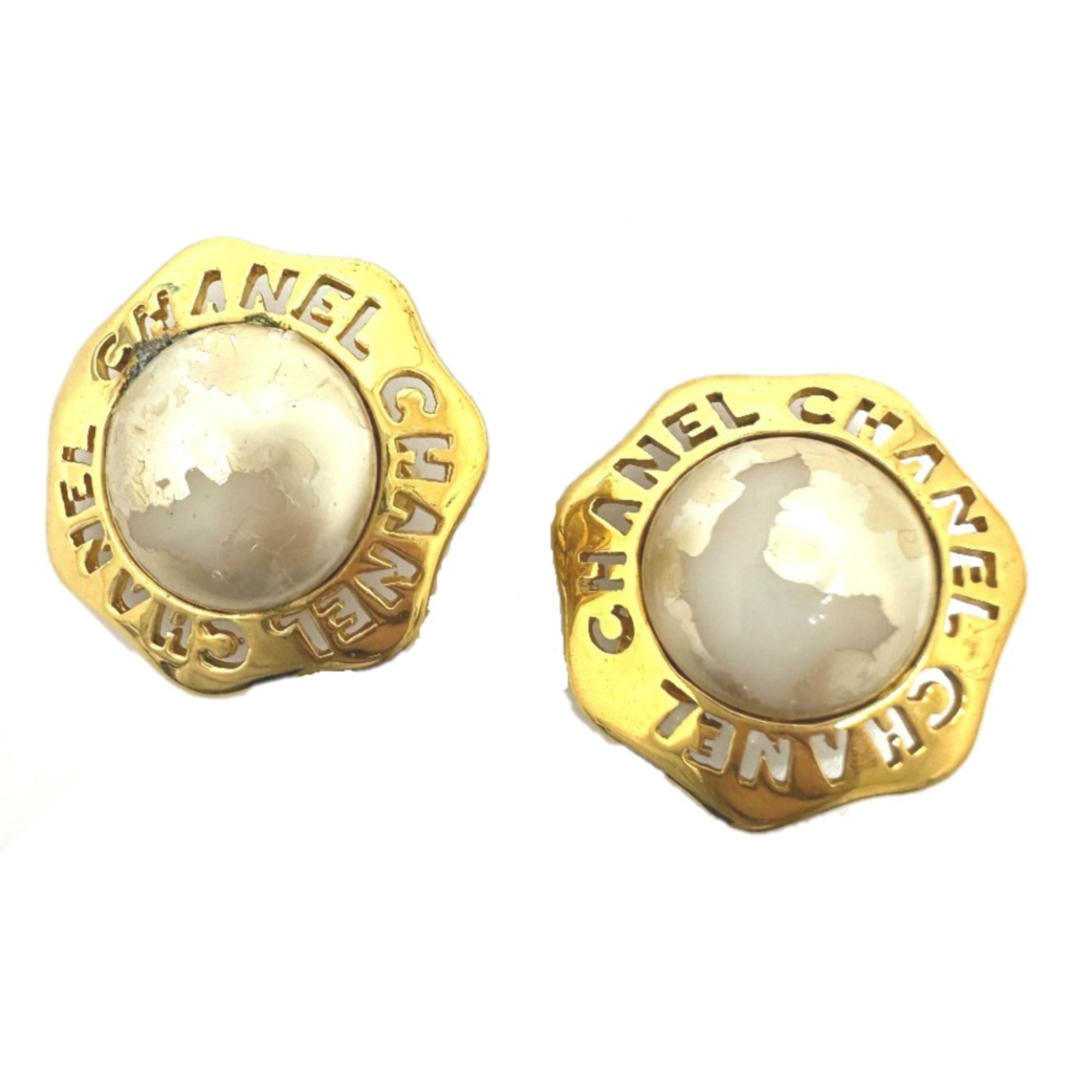 Chanel CC Mark vintage Earrings Gold