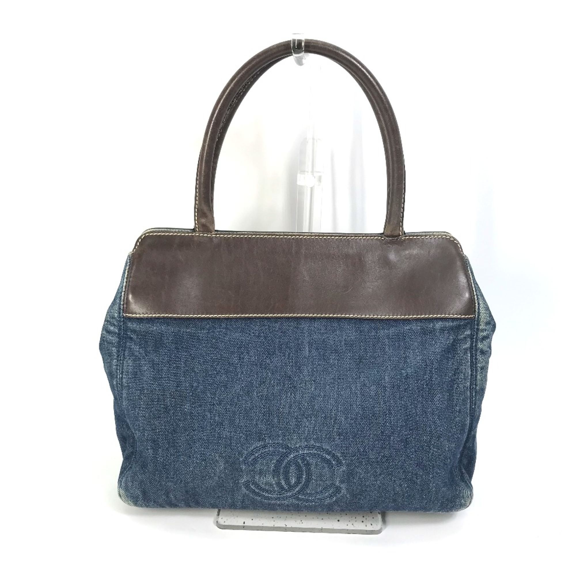 Chanel CC Mark Shoulder Bag Shoulder Bag Tote Bag blue Brown