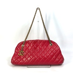 Chanel CC Mark Bag Double Chain Shoulder Bag Shoulder Bag Red Gold
