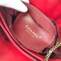 Chanel CC Mark Bag Double Chain Shoulder Bag Shoulder Bag Red Gold