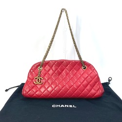 Chanel CC Mark Bag Double Chain Shoulder Bag Shoulder Bag Red Gold