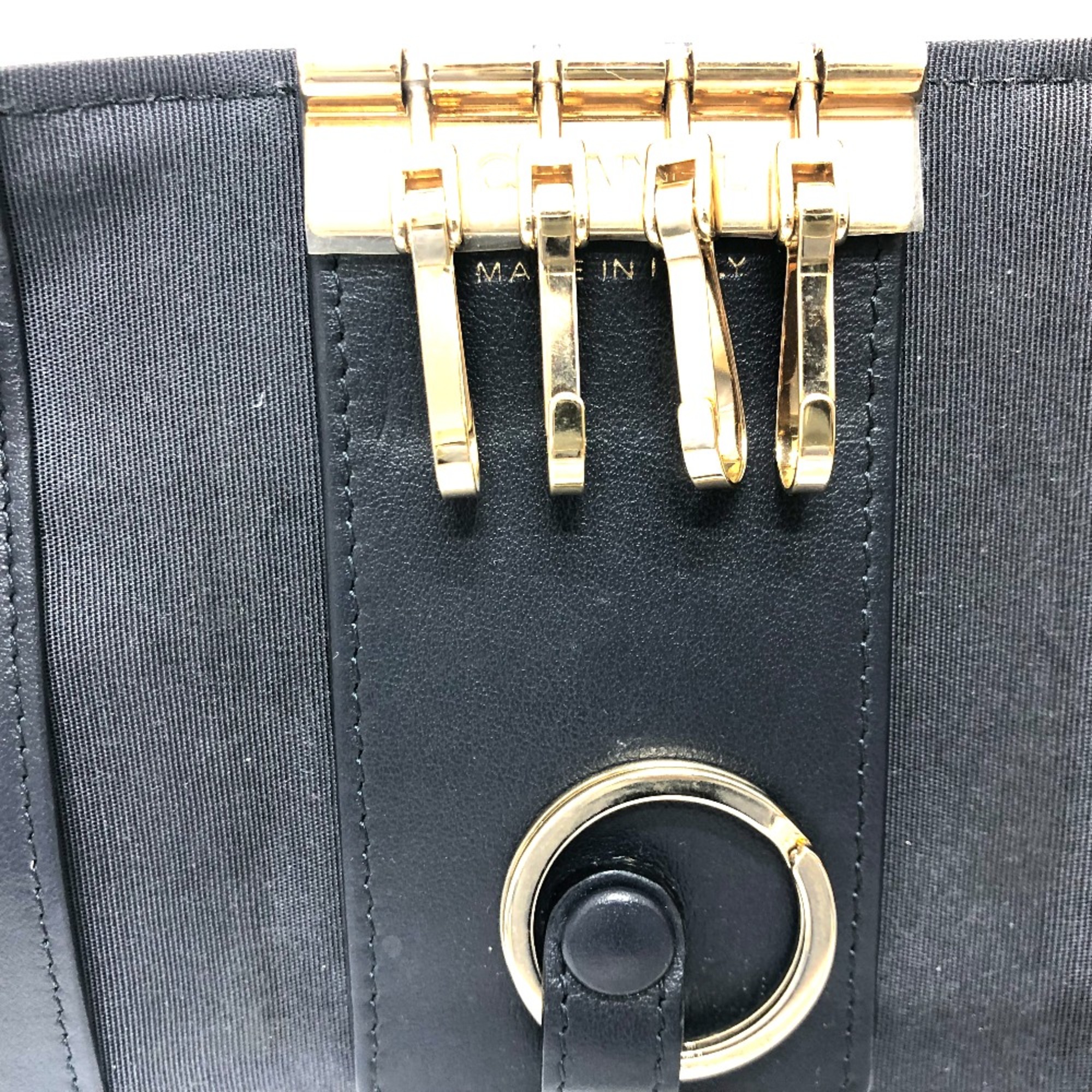 Chanel CC Mark Key Case Key Case Black GoldHardware