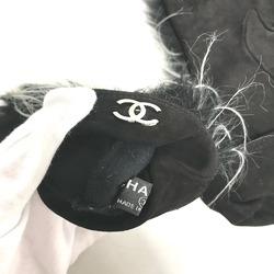 Chanel Mitten glove gloves Black