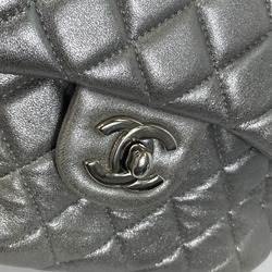 Chanel A94417 backpack drawstring Chain Backpack Silver