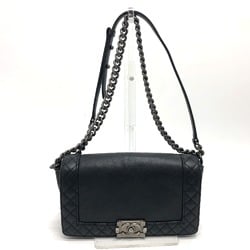 Chanel A92193 CC Mark Chain Shoulder Bag Black SilverHardware