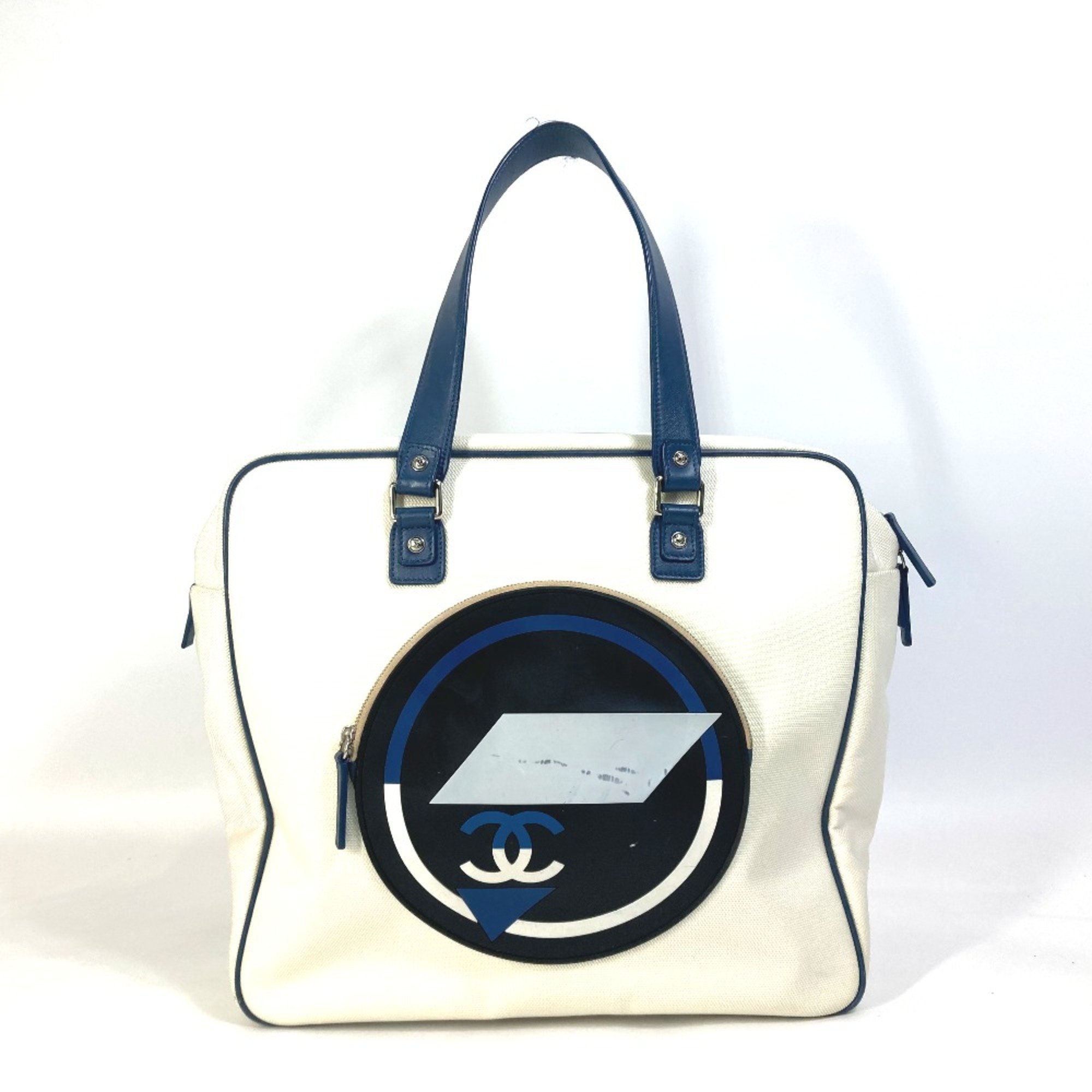 Chanel Airline Bag Tote Bag Shoulder Bag White blue