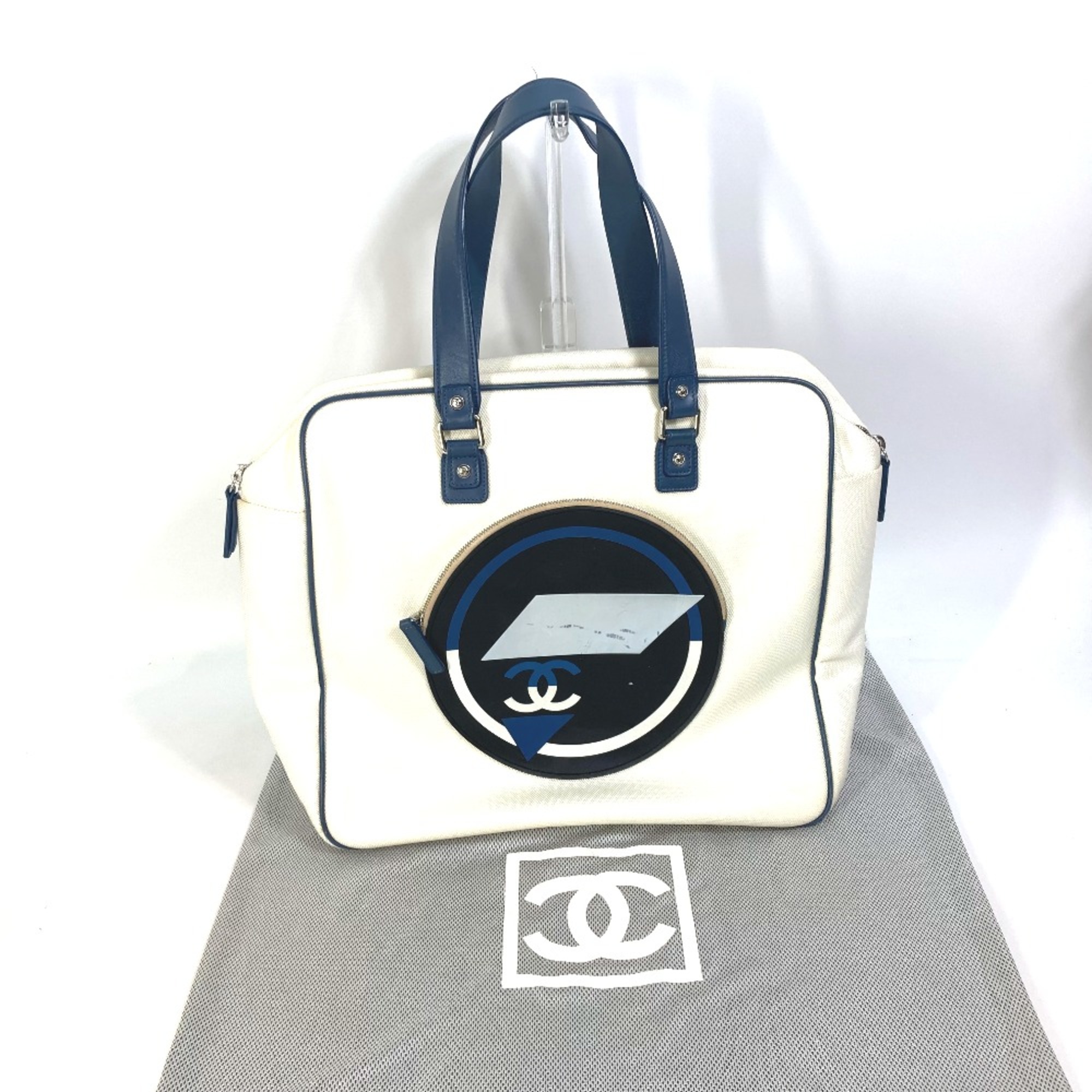 Chanel Airline Bag Tote Bag Shoulder Bag White blue