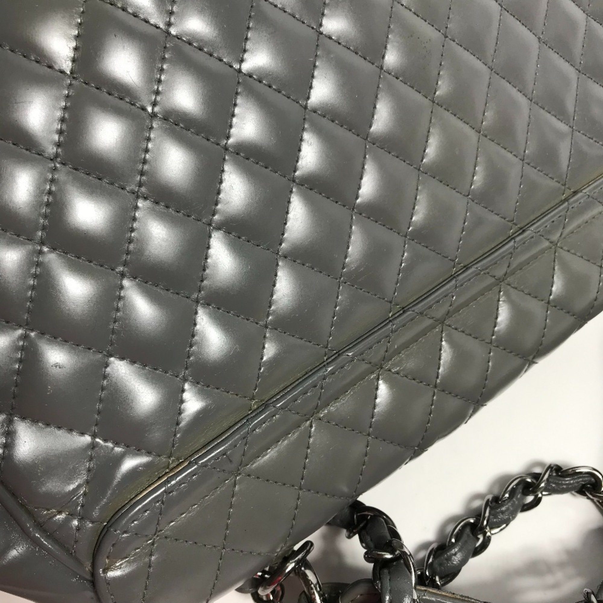 Chanel Hand Bag 2WAY Chain bag shoulder bag Shoulder Bag gray