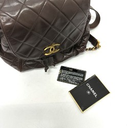 Chanel CC Mark Chain Backpack Brown GoldHardware