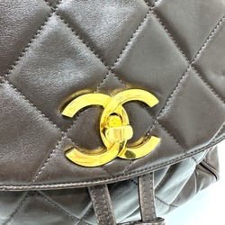 Chanel CC Mark Chain Backpack Brown GoldHardware