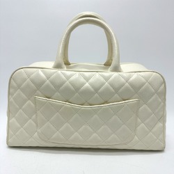 Chanel CC Mark Quilted Matelasse Bag Hand Bag White