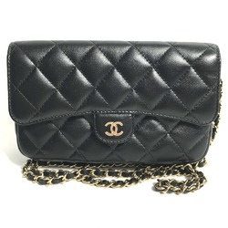 Chanel AP2096 CC Mark Phone Case Wallet CC Crossbody bag Long Wallet Shoulder Bag Black Gold