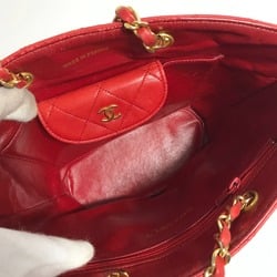 Chanel vintage Chain Shoulder Hand Bag Shoulder Bag Red Gold