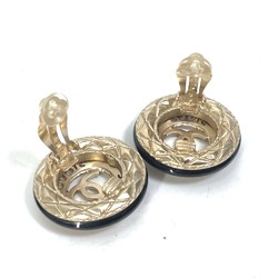 Chanel CC Mark CC A18B accessories Earrings Black Gold