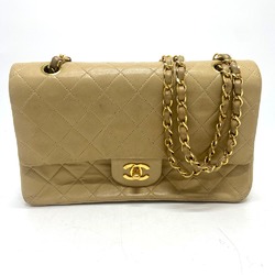 Chanel A01112 CC Mark Chain shoulder Shoulder Bag Beige GoldHardware