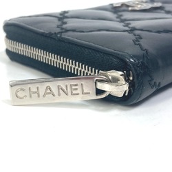 Chanel CC Mark CC Zip Around Long Wallet Black