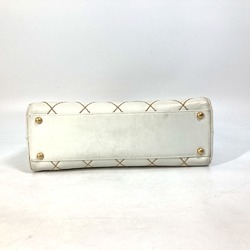 Chanel CC Mark bag Vintage Mini Duffle Bag Shoulder Bag Hand Bag White