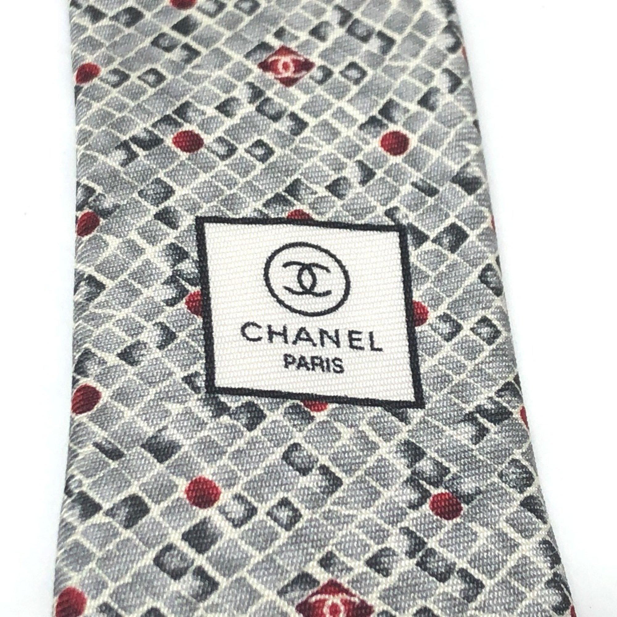 Chanel Necktie gray