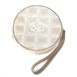 Chanel A17682 CC Mark Pochette Pouch Beige