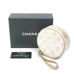 Chanel A17682 CC Mark Pochette Pouch Beige