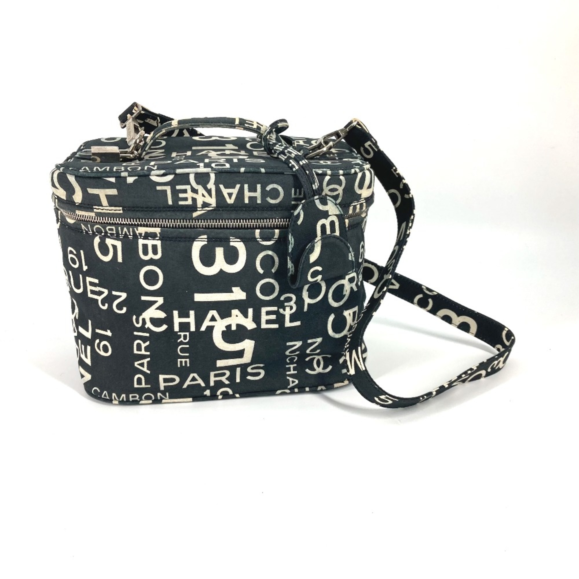 Chanel By The Sea Line 2WAY Shoulder Bag Hand Bag Black White