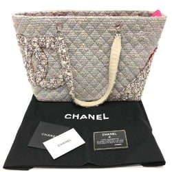 Chanel CC Mark Shoulder Bag Shoulder Bag Tote Bag Purple Based SilverHardware