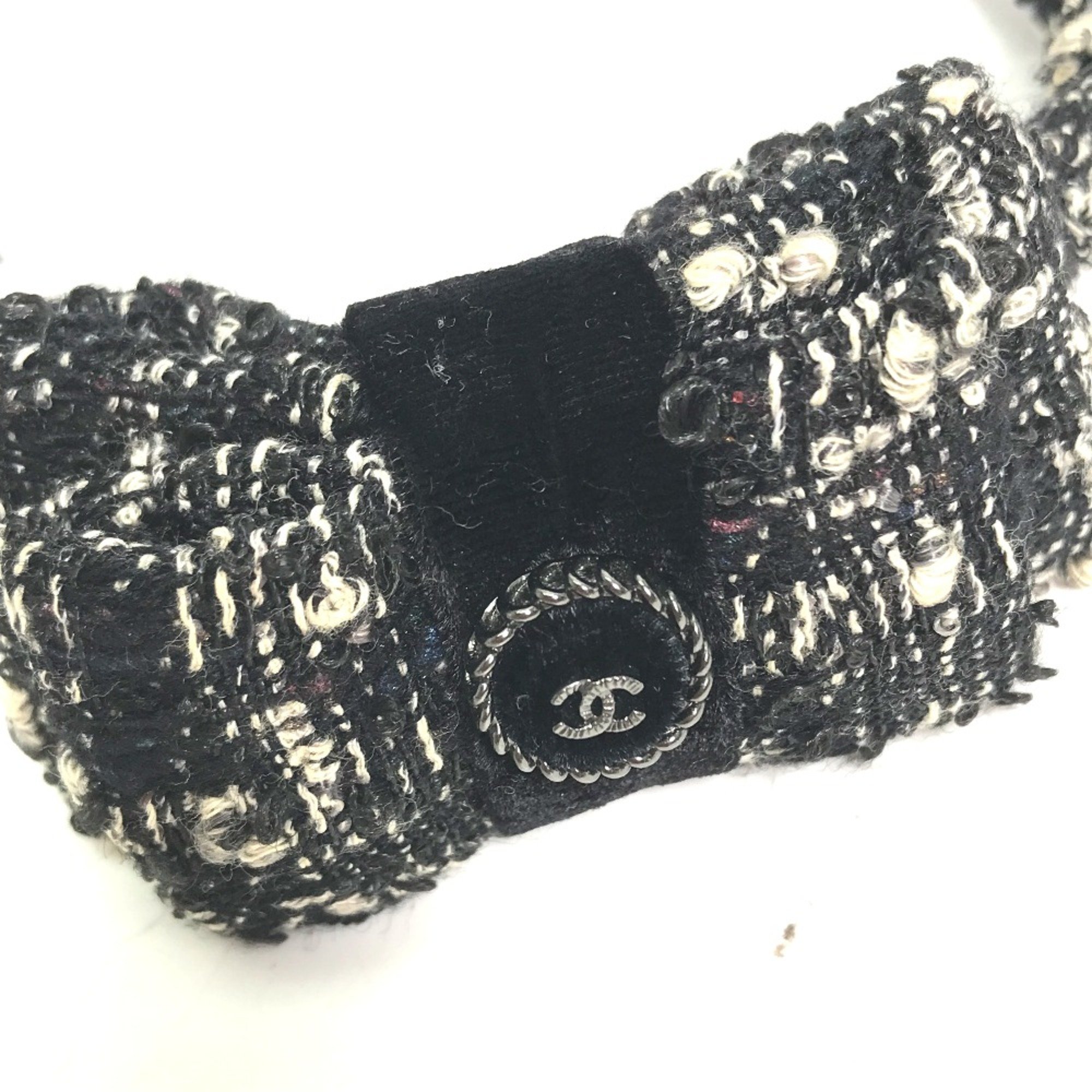 Chanel hair band headband hair accessories Katyusha Black