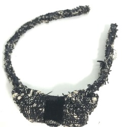 Chanel hair band headband hair accessories Katyusha Black