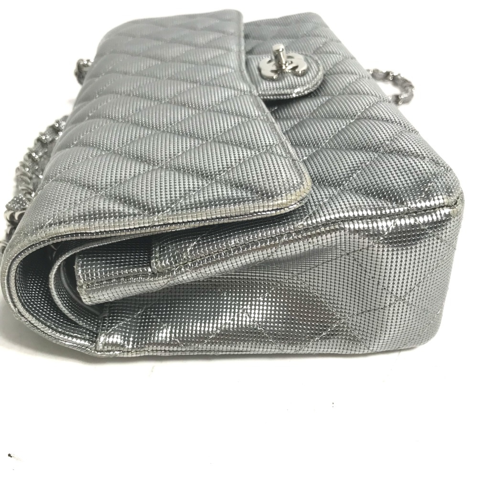 Chanel CC Mark CC Double Chain Shoulder Bag Shoulder Bag Silver