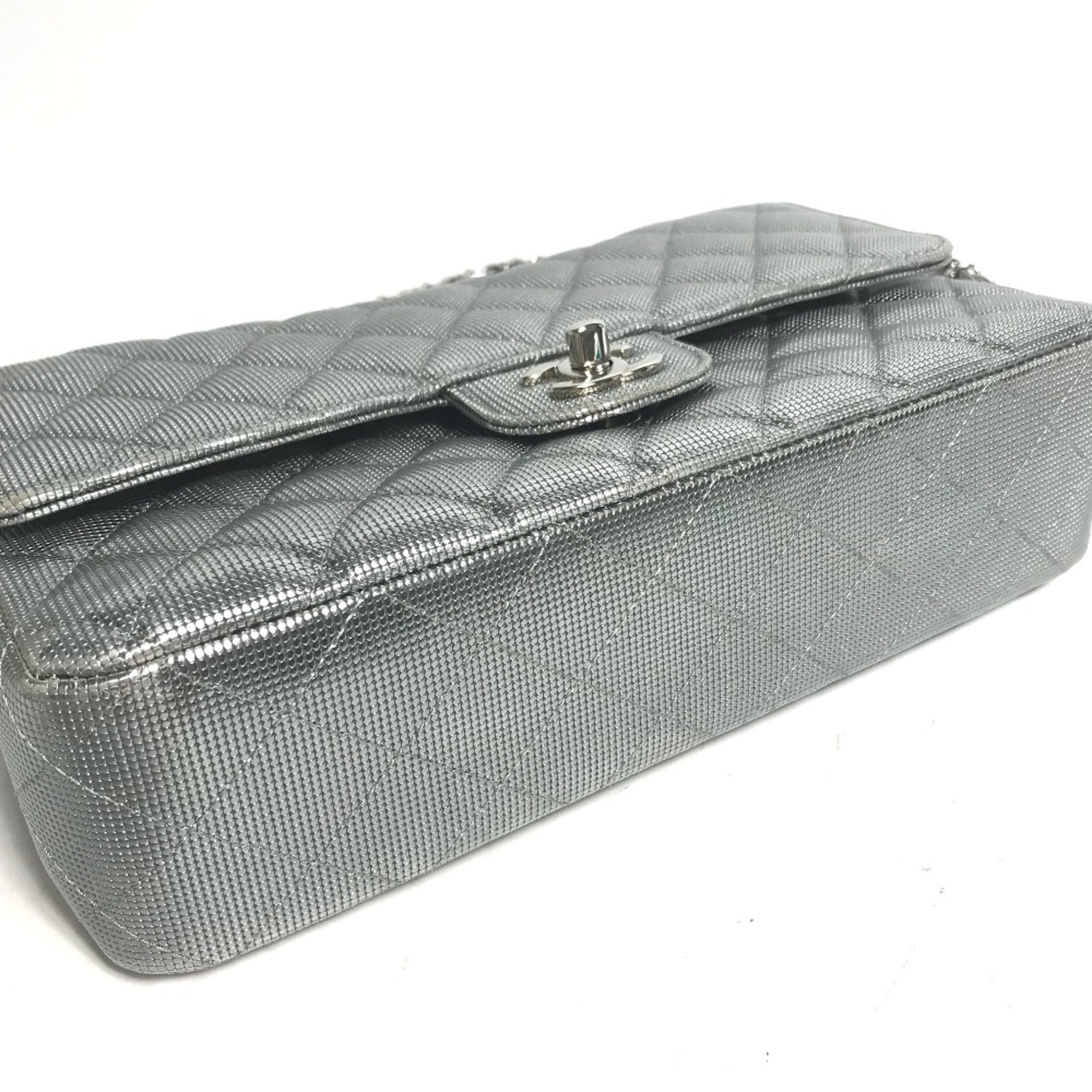 Chanel CC Mark CC Double Chain Shoulder Bag Shoulder Bag Silver