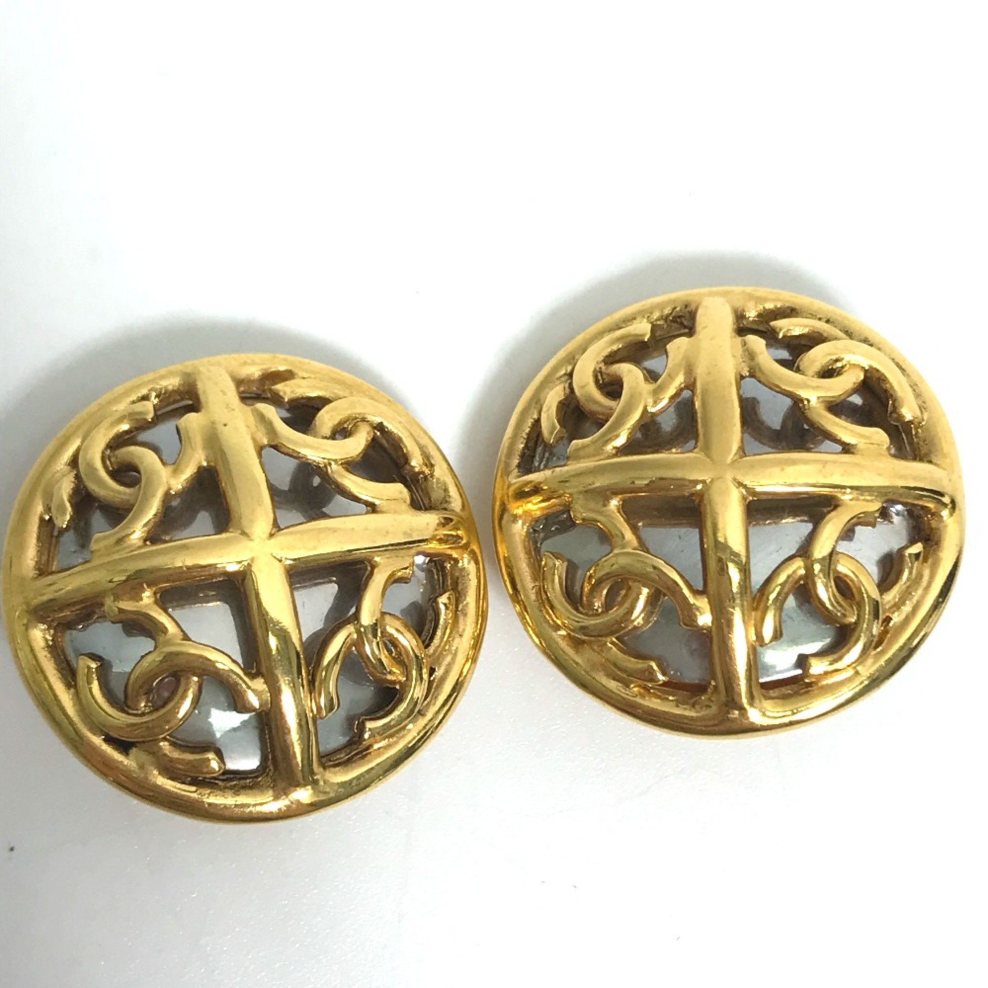 Chanel 93P vintage Earrings Gold