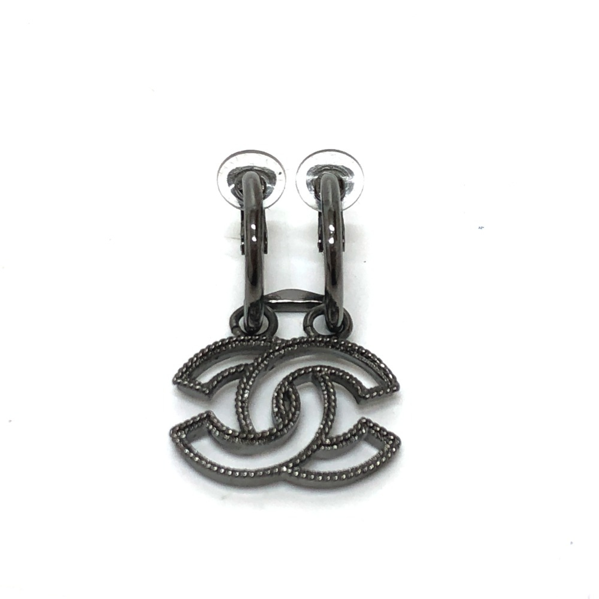 Chanel CC Mark A17S Earrings Black