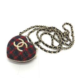 Chanel AP9485 CC Mark CC Check P22K Pill Case ChainNecklace Accessories Necklace Navy GoldHardware