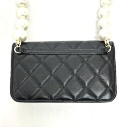 Chanel CC Mark Chain Wallet Crossbody Bag Long Wallet Shoulder Bag Black